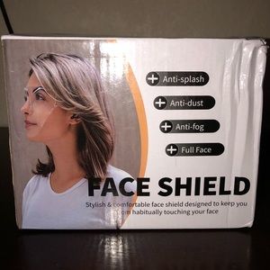 Face shield transparent